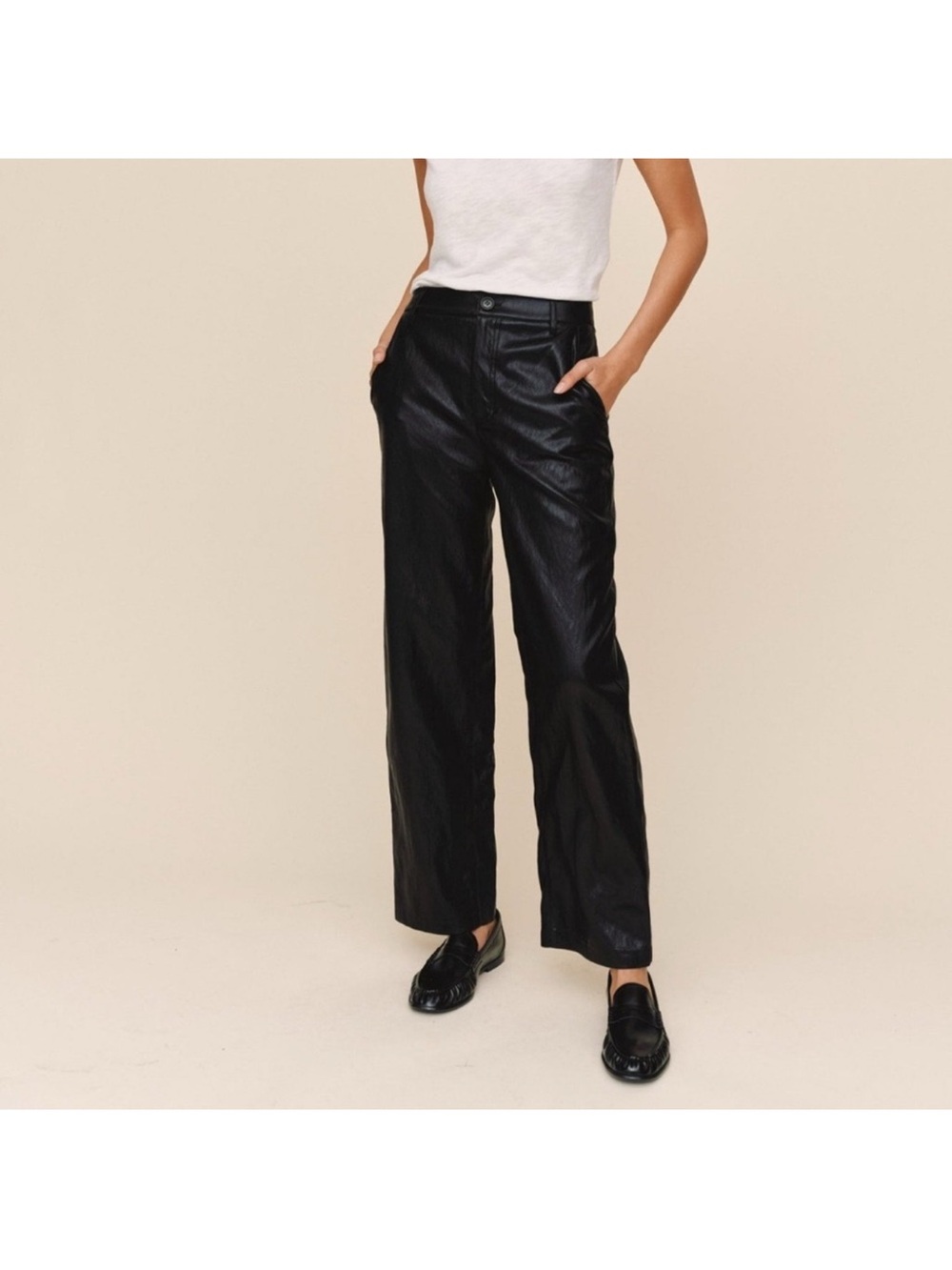 Bella Dahl sz 25  faux leather pant